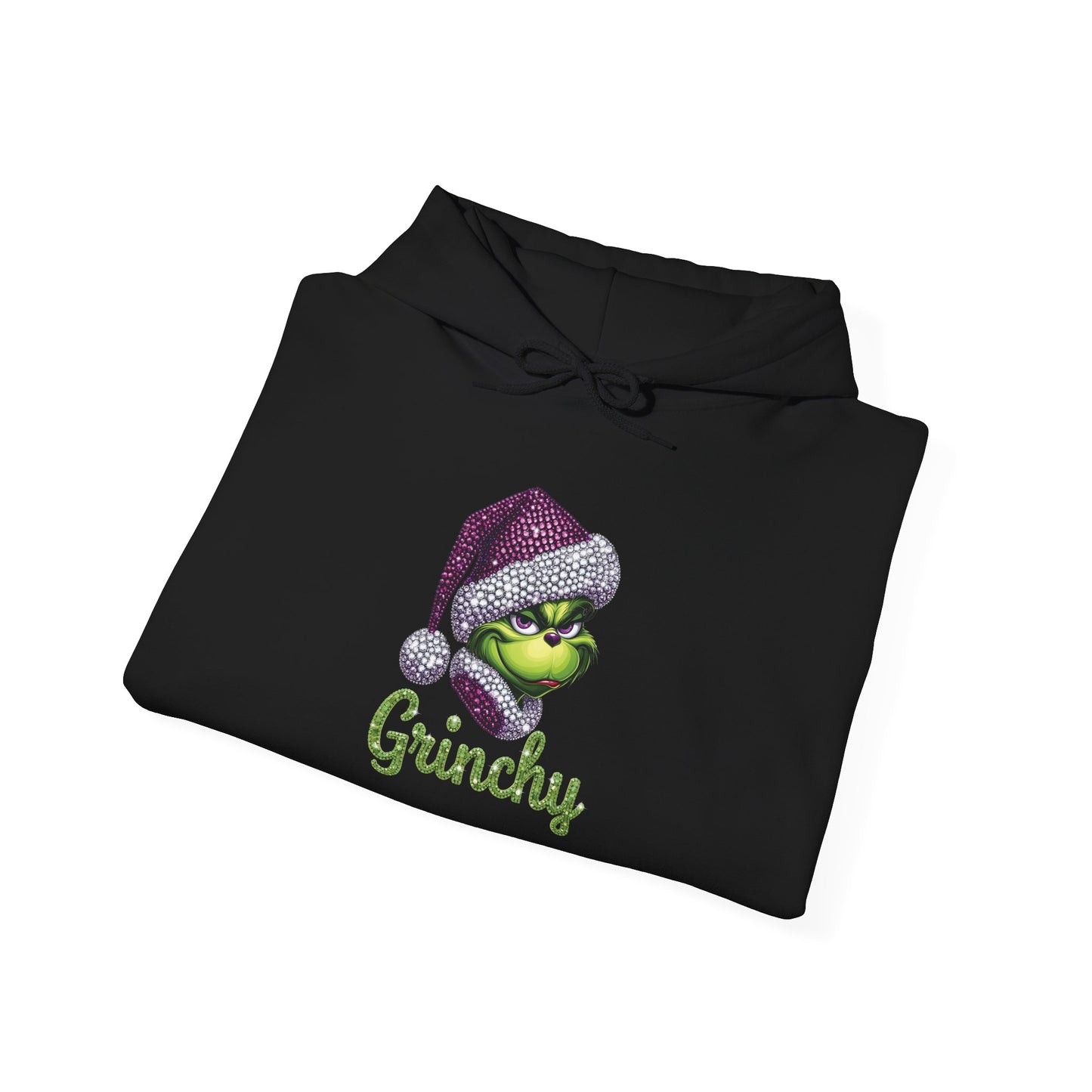 Grinchy Holiday Hoodie — Grinch Face Christmas Pullover