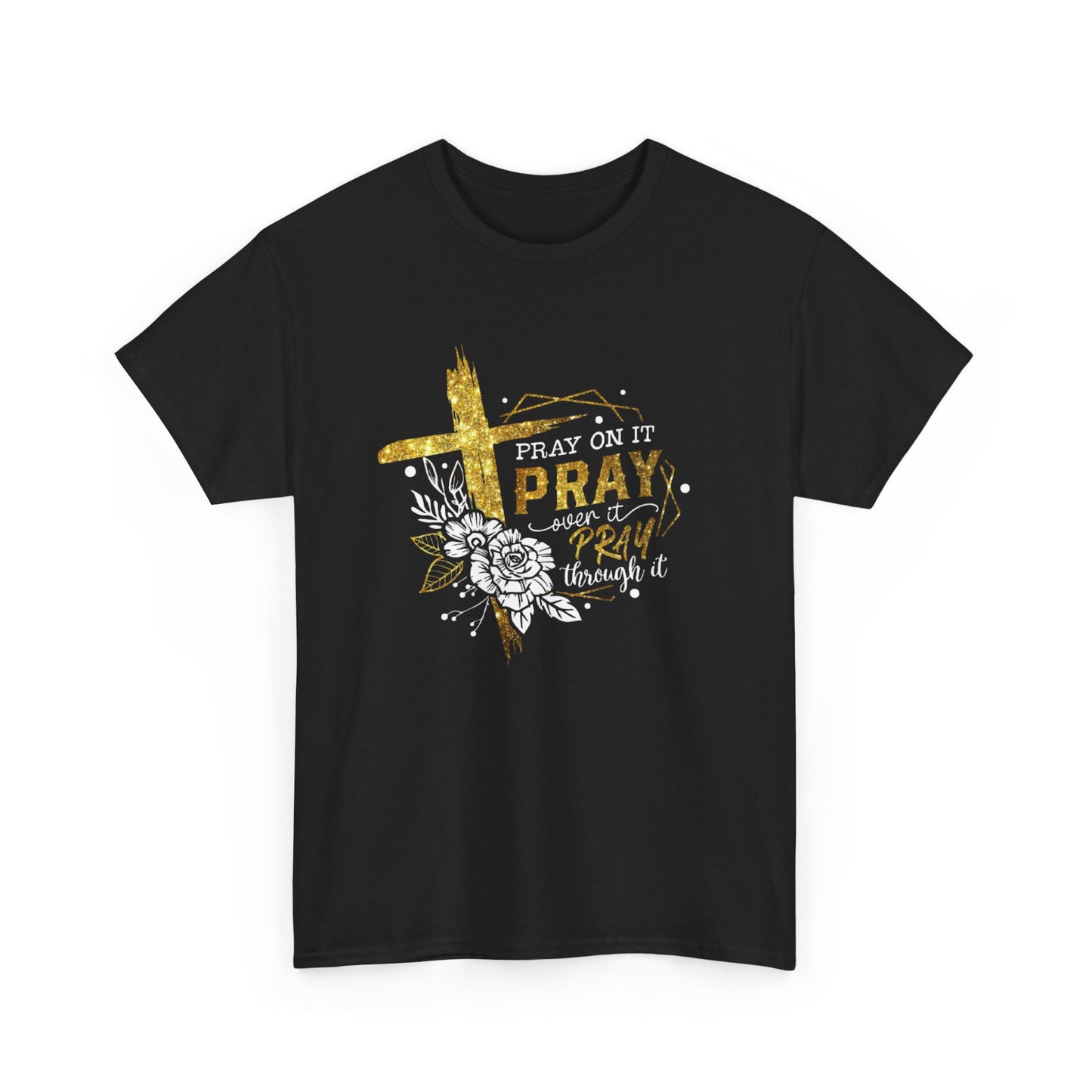 Faith-Inspired Unisex Tee, Pray On It Shirt, Christian Cotton T-Shirt, Inspirational Gift, Relaxed Fit Casual Top