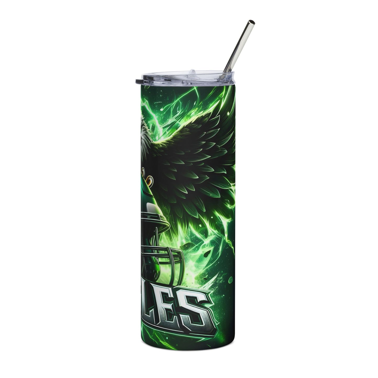 Eagles Neon Eagle & Helmet 20oz Stainless Steel Tumbler