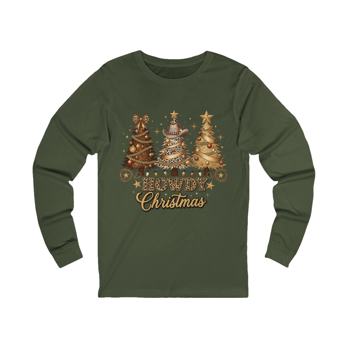 Howdy Christmas Long Sleeve Tee for Holiday Cheer