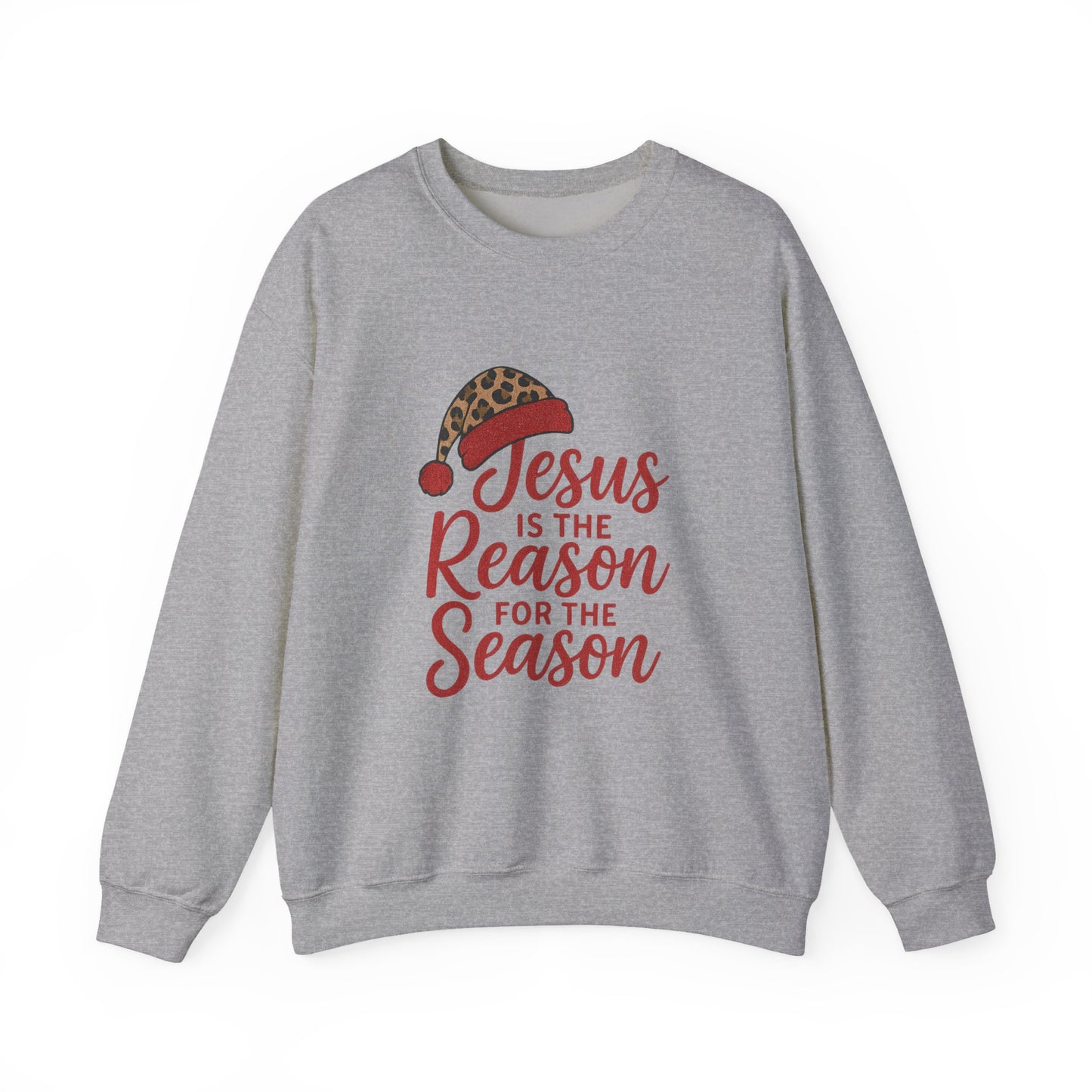 Christmas Sweatshirt, Holiday Apparel, Faith-Inspired Gift, Cozy Crewneck, Jesus is the Reason for the Season