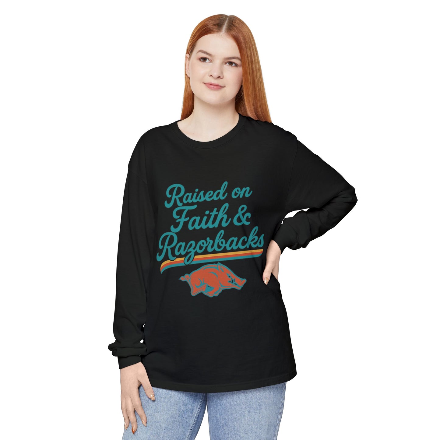 Faith & Razorbacks Long Sleeve T-Shirt