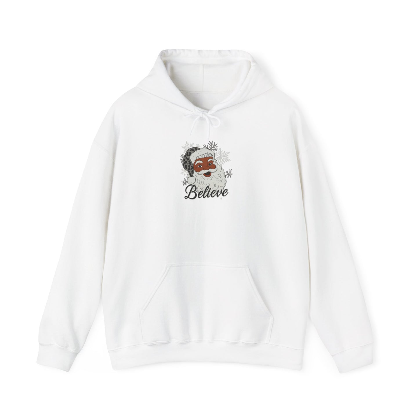 Festive Santa 'Believe' Hooded Sweatshirt