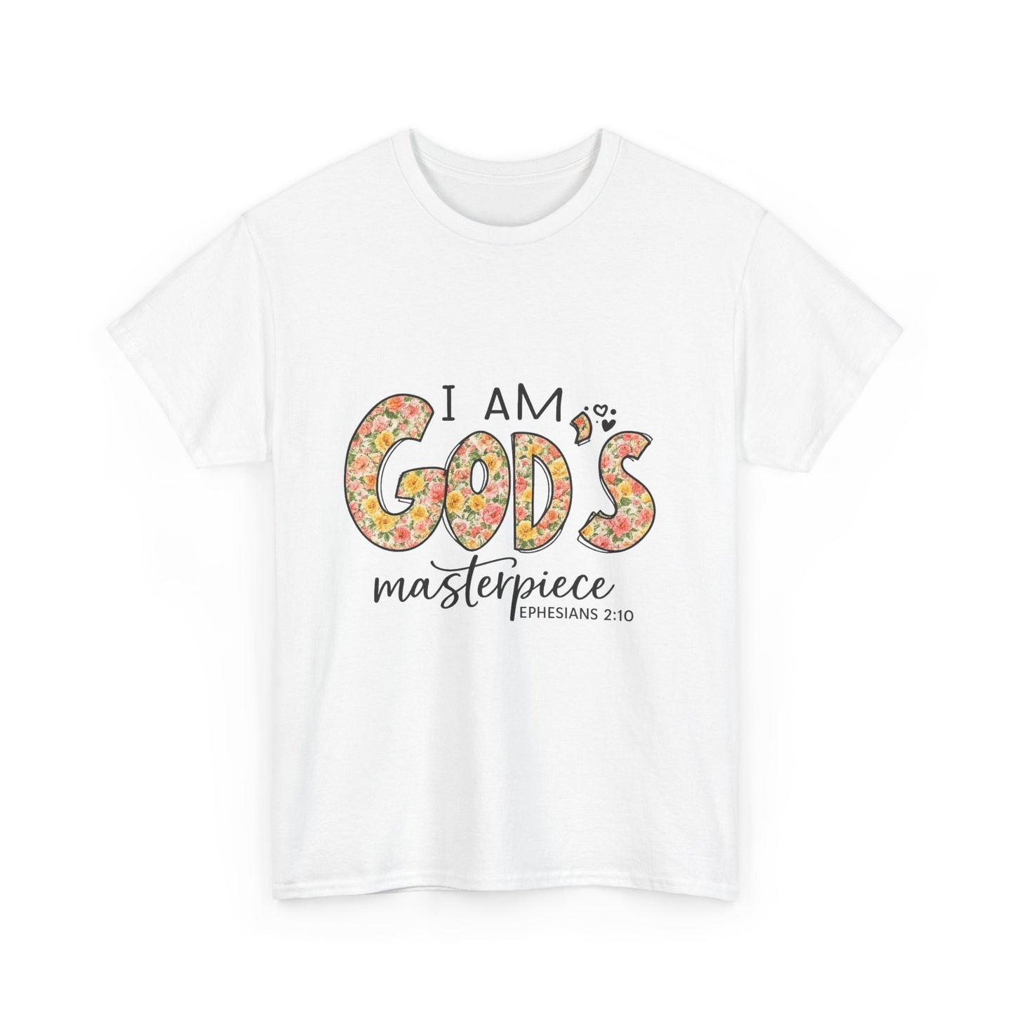Faith-Inspired Unisex Cotton Tee - 'I Am God's Masterpiece' Inspirational Shirt, Christian Gift, Casual Wear, Bible Verse Tee, [...]