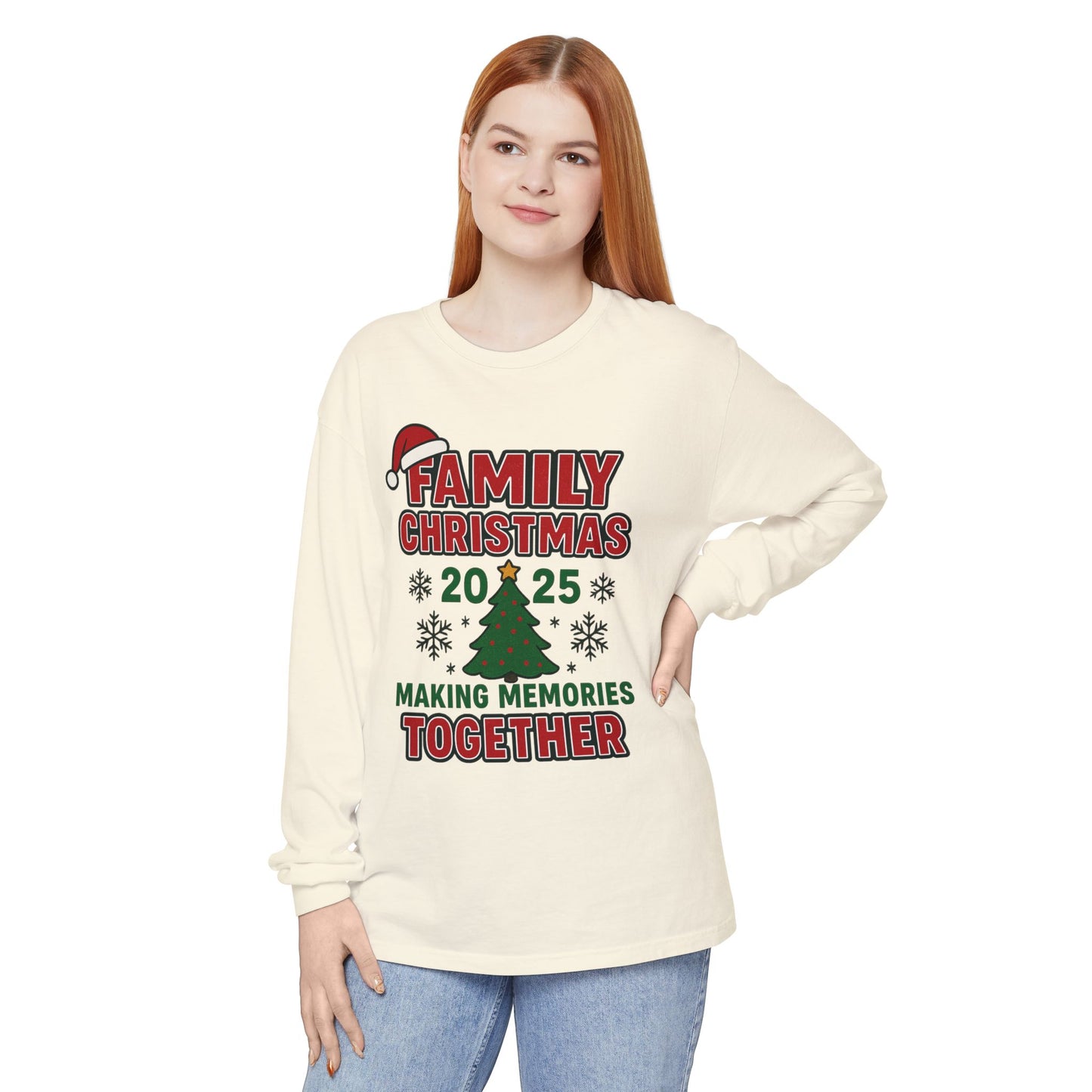 Family Christmas Long Sleeve T-Shirt – Making Memories Together 2025