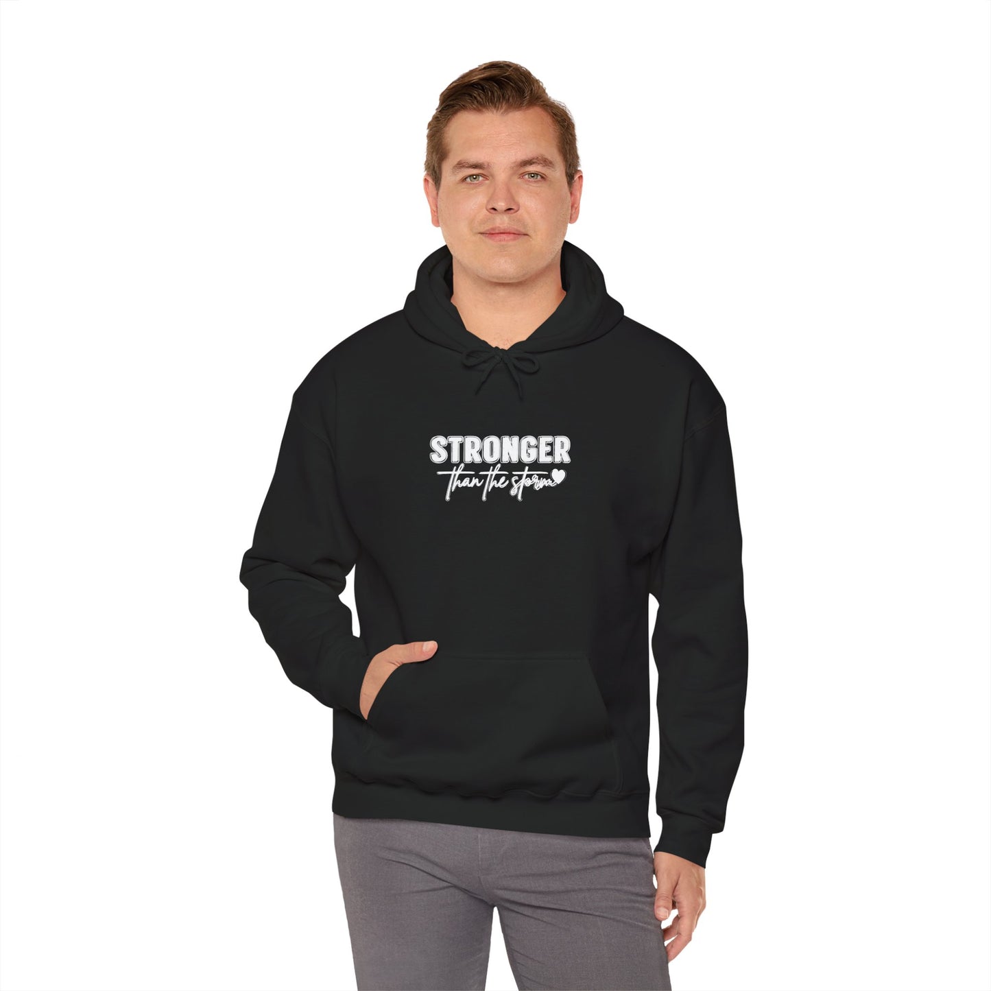 Stronger Than The Storm Hoodie – Inspirational Recovery Sweatshirt