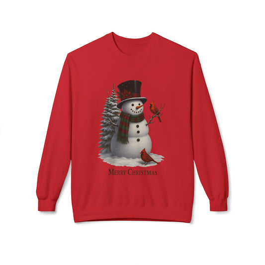 Merry Christmas Snowman Crewneck Sweatshirt