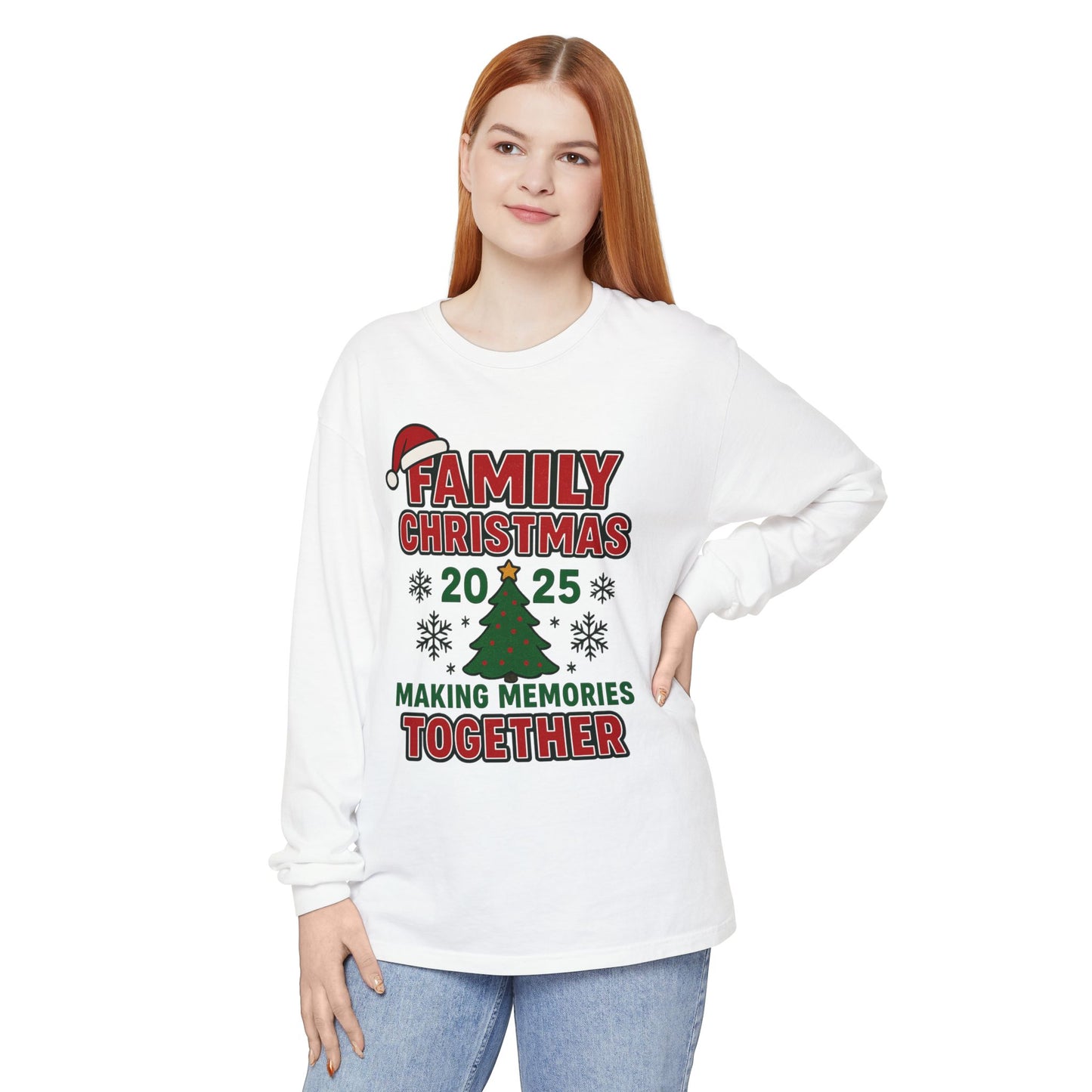 Family Christmas Long Sleeve T-Shirt – Making Memories Together 2025