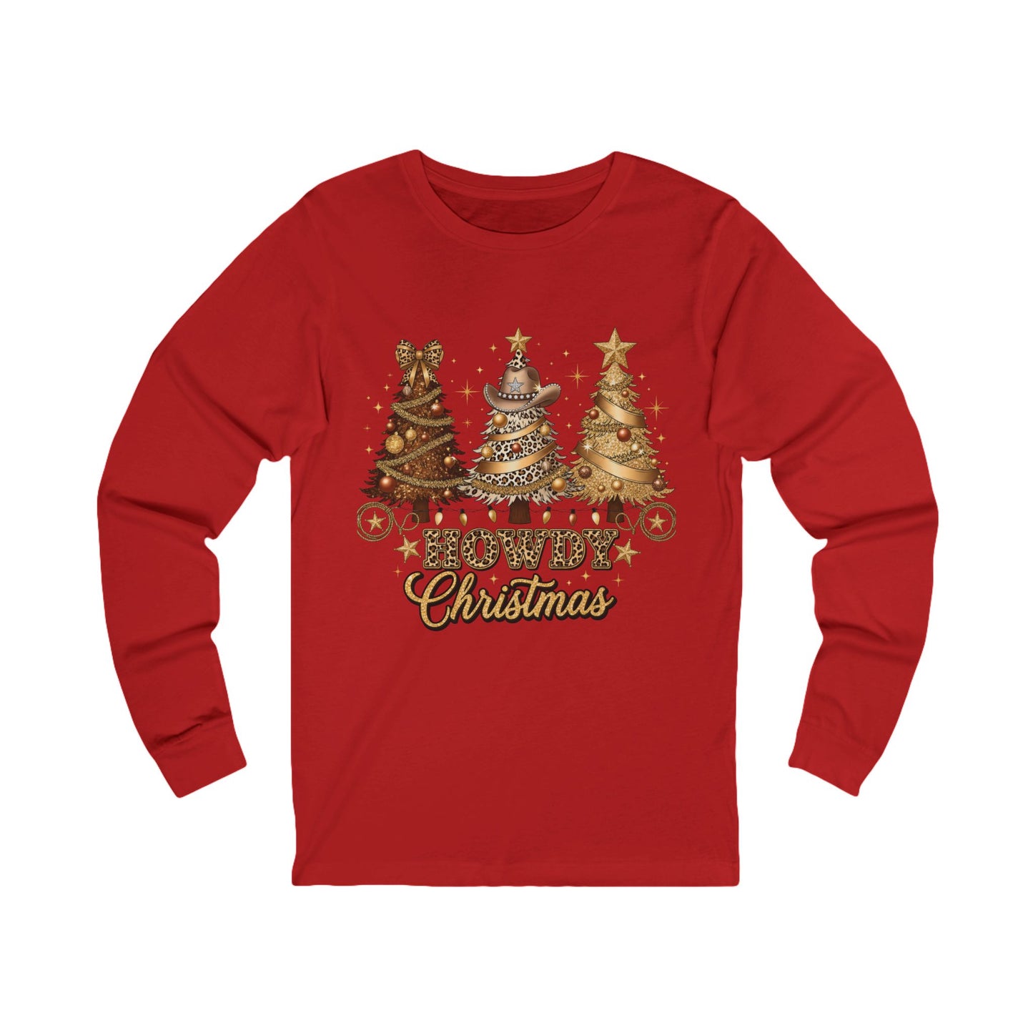 Howdy Christmas Long Sleeve Tee for Holiday Cheer
