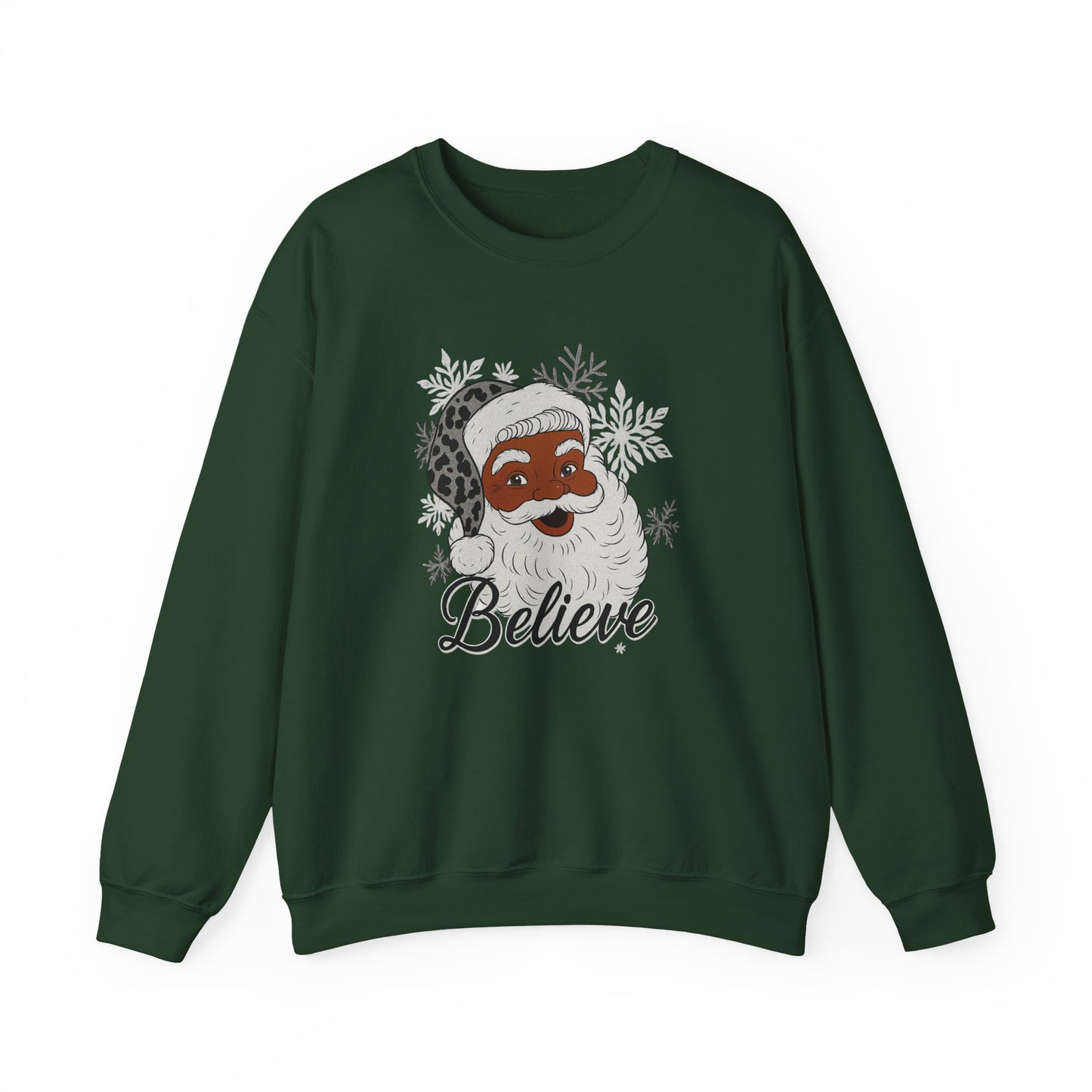 Believe Santa Crewneck Sweatshirt for Cozy Holidays