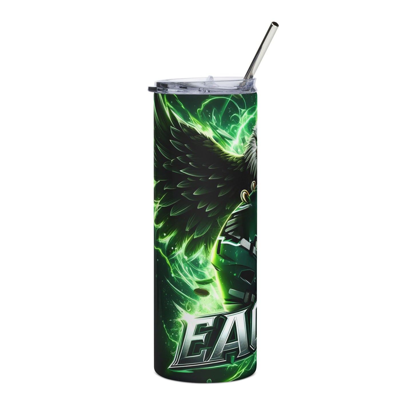 Eagles Neon Eagle & Helmet 20oz Stainless Steel Tumbler