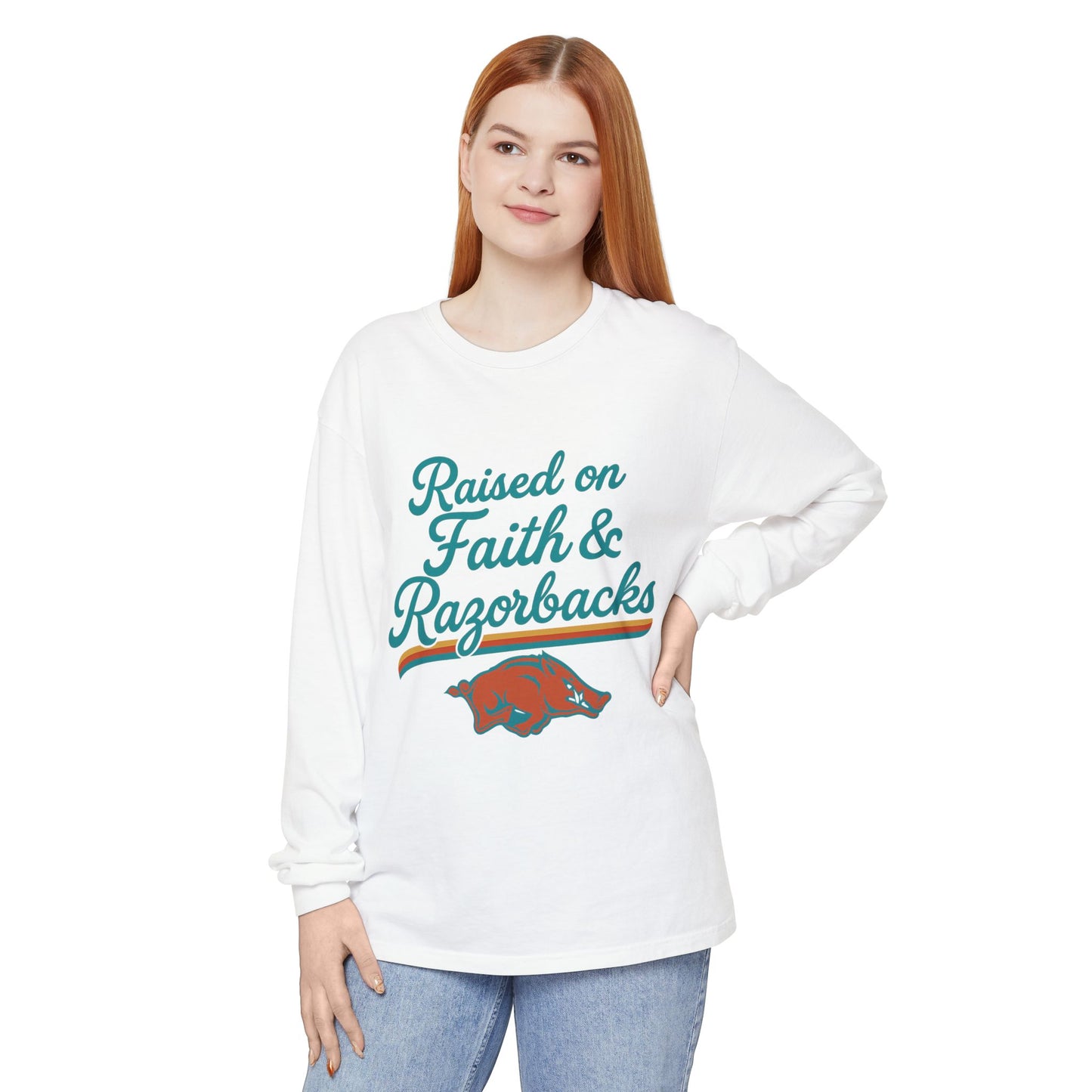 Faith & Razorbacks Long Sleeve T-Shirt