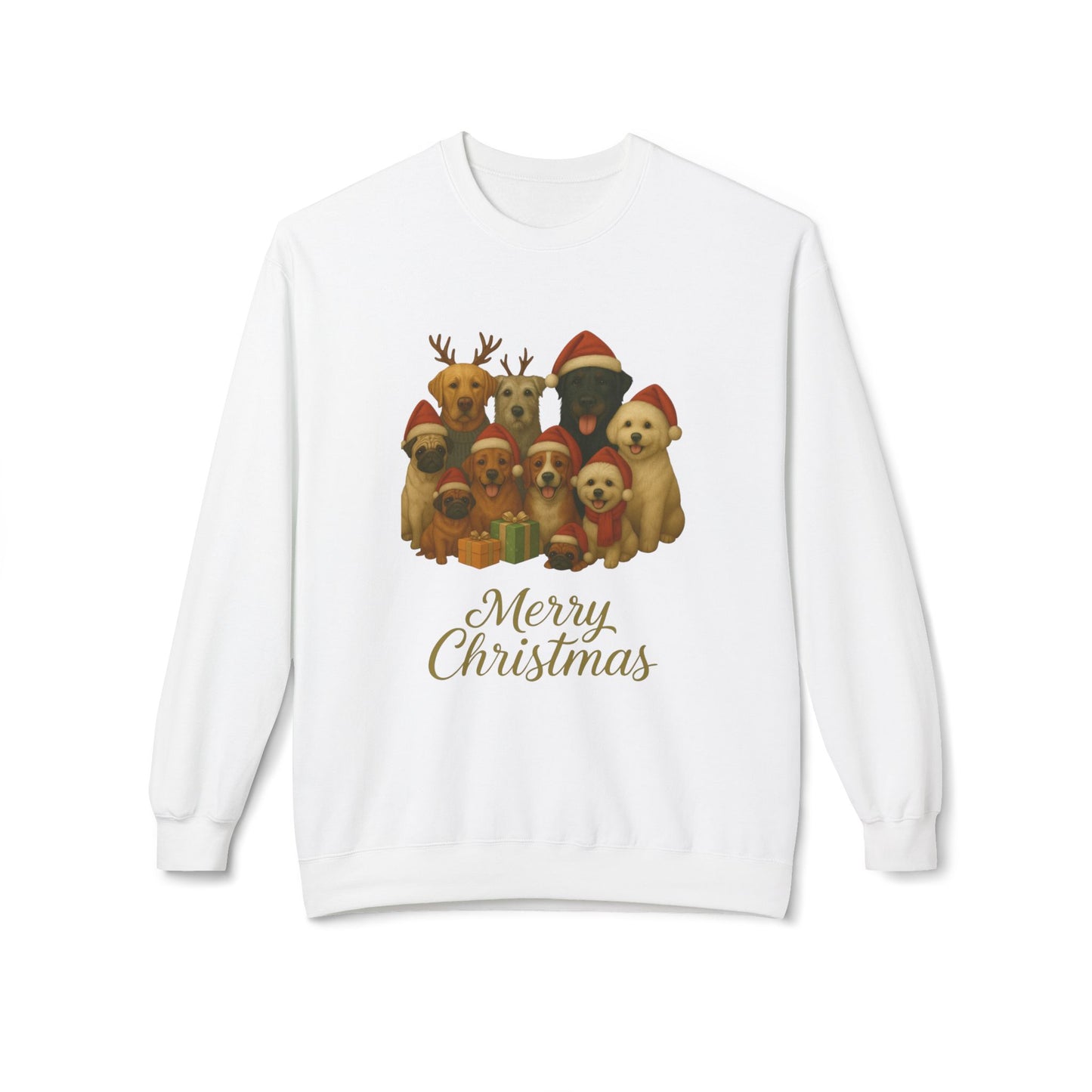 Christmas Dog Sweatshirt - Merry Christmas Crewneck