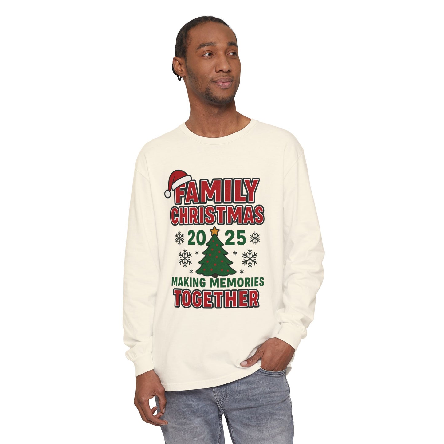 Family Christmas Long Sleeve T-Shirt – Making Memories Together 2025