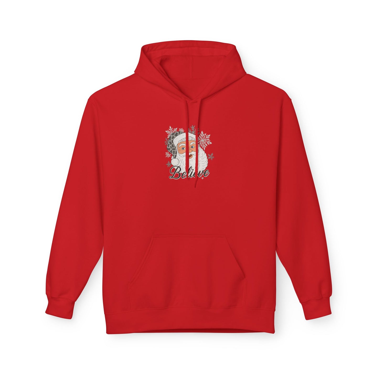 Believe Santa Hoodie - Unisex Midweight Softstyle Fleece