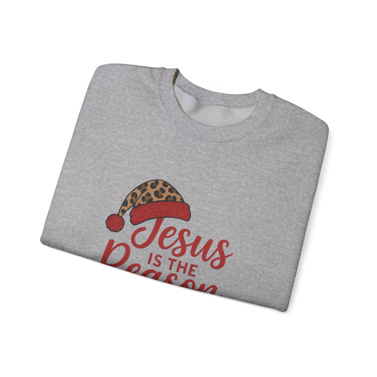 Christmas Sweatshirt, Holiday Apparel, Faith-Inspired Gift, Cozy Crewneck, Jesus is the Reason for the Season