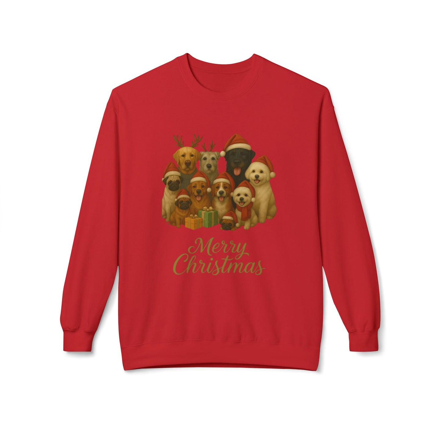 Christmas Dog Sweatshirt - Merry Christmas Crewneck