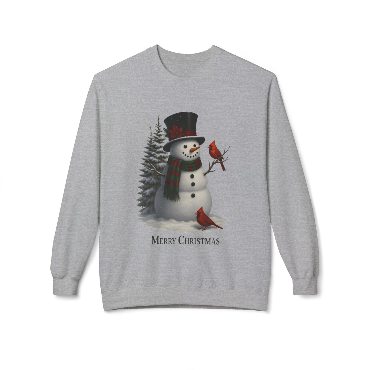 Merry Christmas Snowman Crewneck Sweatshirt