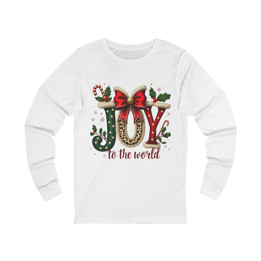 Festive Long Sleeve Tee - Joy to the World