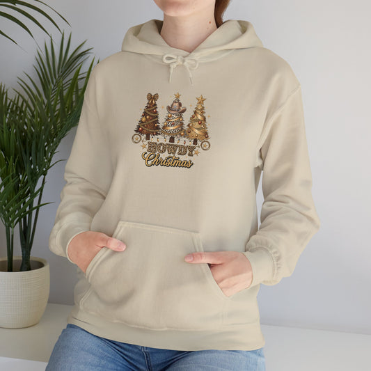 Howdy Christmas Hoodie - Western Reindeer Holiday Sweatshirt