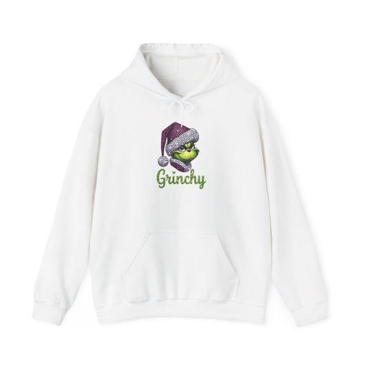 Grinchy Holiday Hoodie — Grinch Face Christmas Pullover