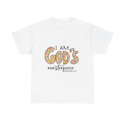 Faith-Inspired Unisex Cotton Tee - 'I Am God's Masterpiece' Inspirational Shirt, Christian Gift, Casual Wear, Bible Verse Tee, [...]