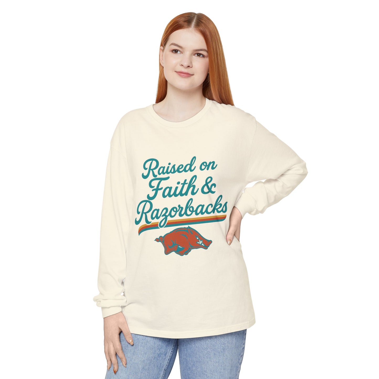 Faith & Razorbacks Long Sleeve T-Shirt
