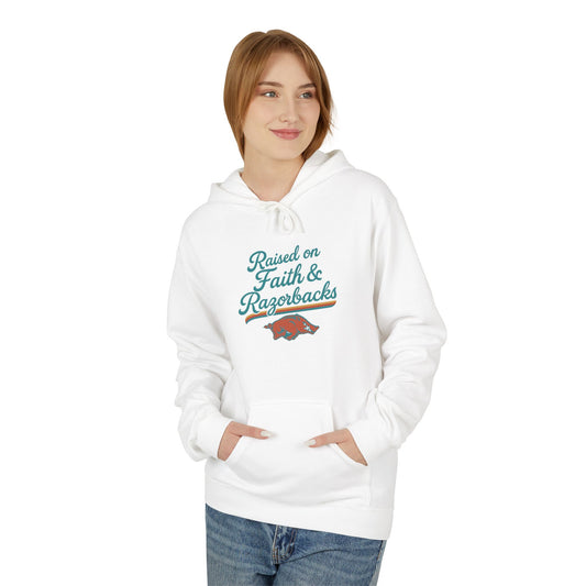 Raised on Faith & Razorbacks Hoodie