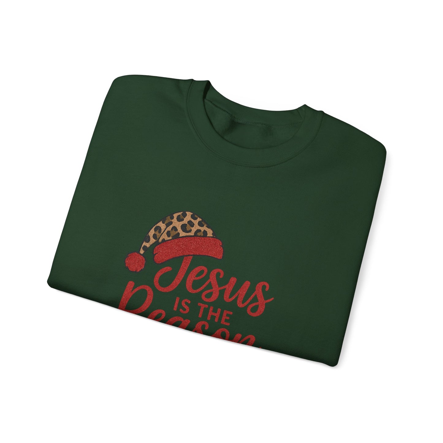 Christmas Sweatshirt, Holiday Apparel, Faith-Inspired Gift, Cozy Crewneck, Jesus is the Reason for the Season