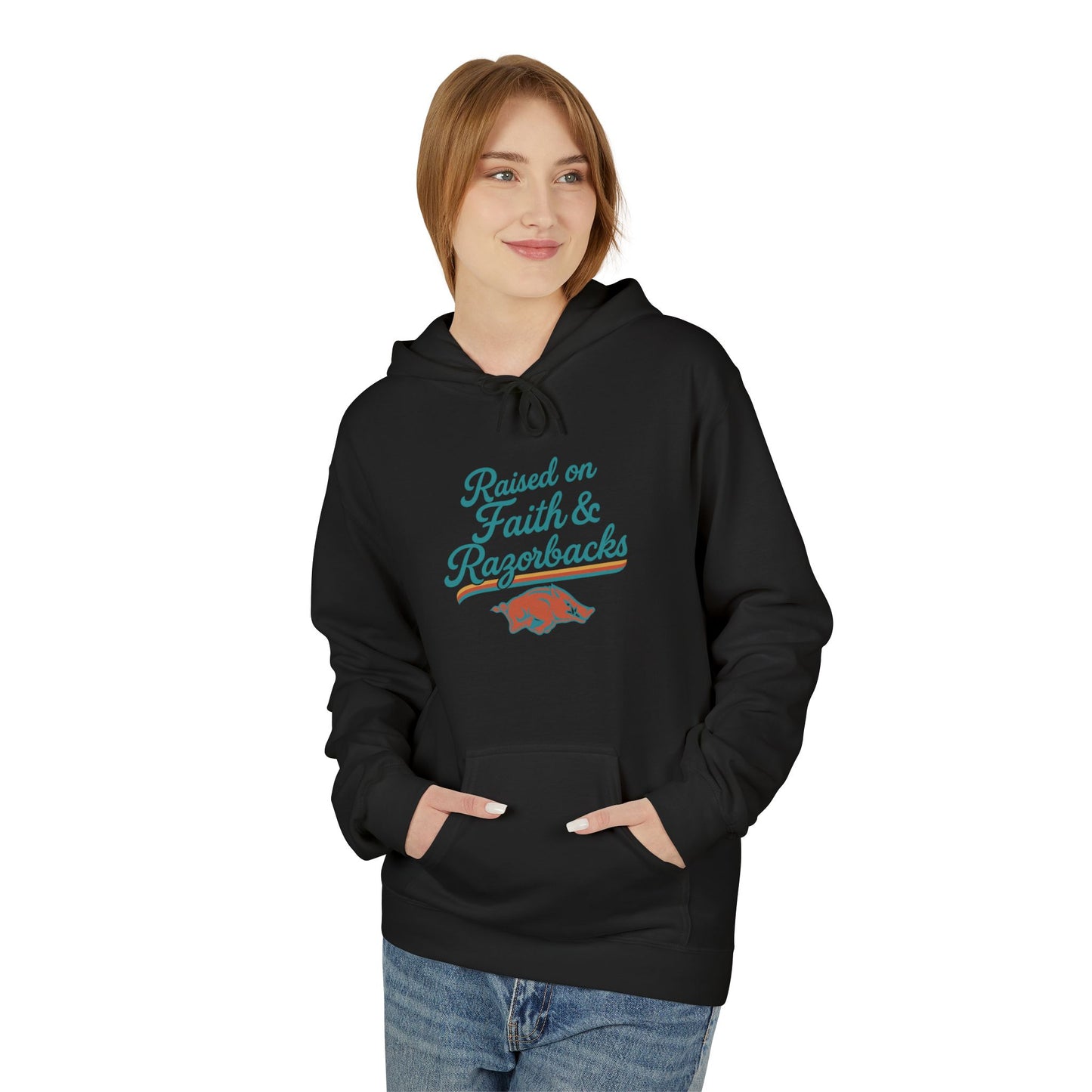 Raised on Faith & Razorbacks Hoodie