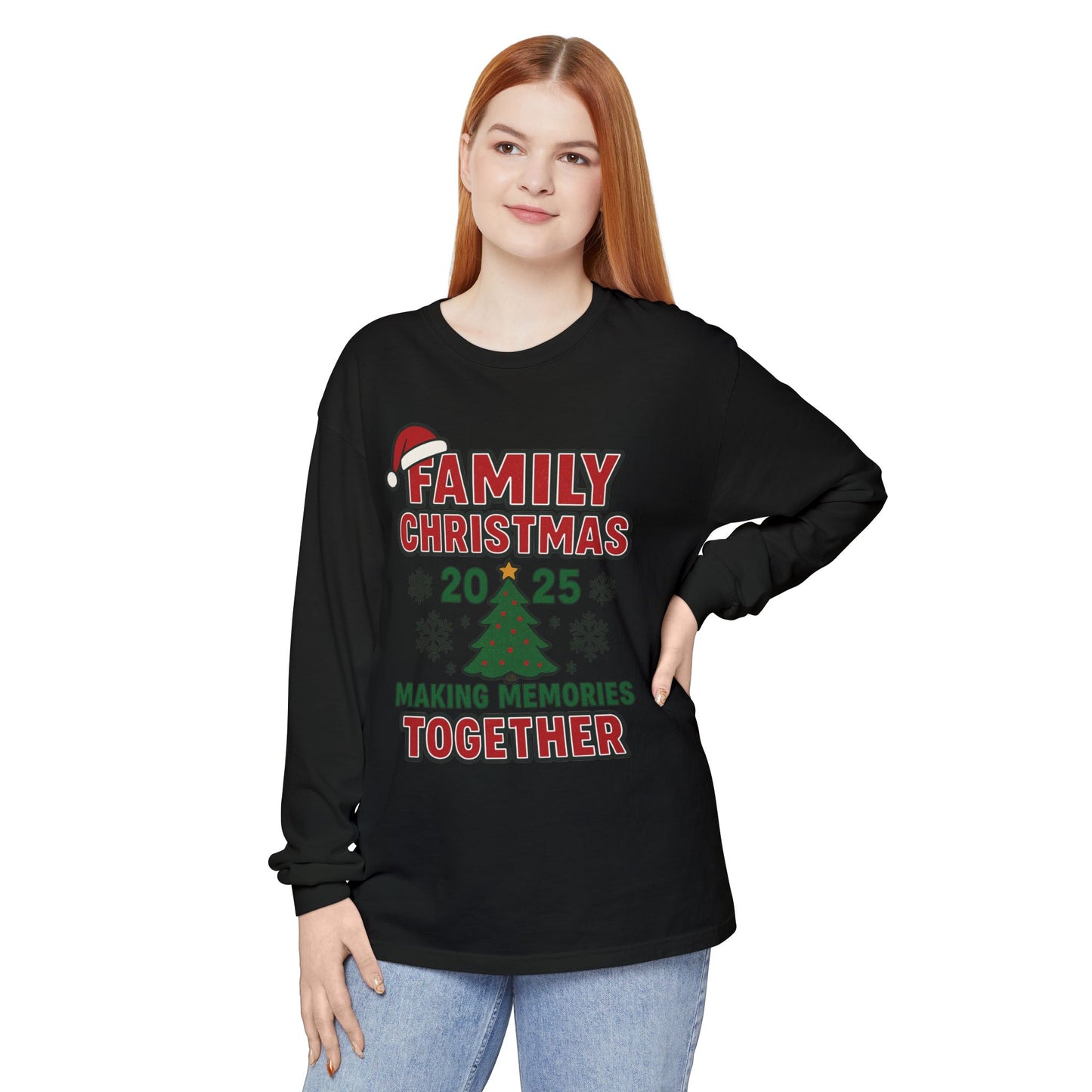 Family Christmas Long Sleeve T-Shirt – Making Memories Together 2025