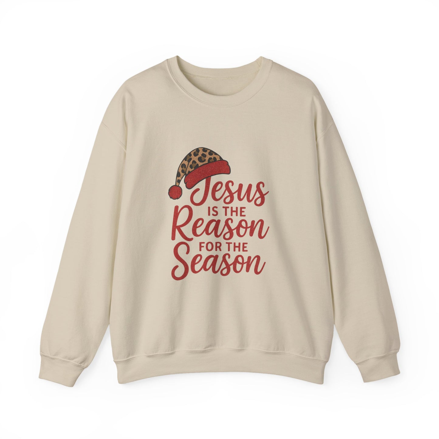 Christmas Sweatshirt, Holiday Apparel, Faith-Inspired Gift, Cozy Crewneck, Jesus is the Reason for the Season