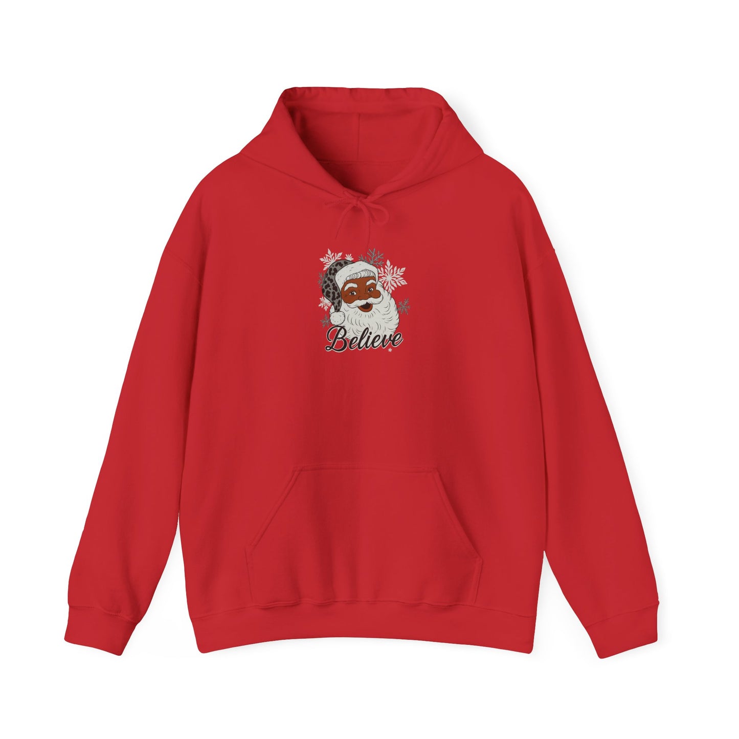 Festive Santa 'Believe' Hooded Sweatshirt