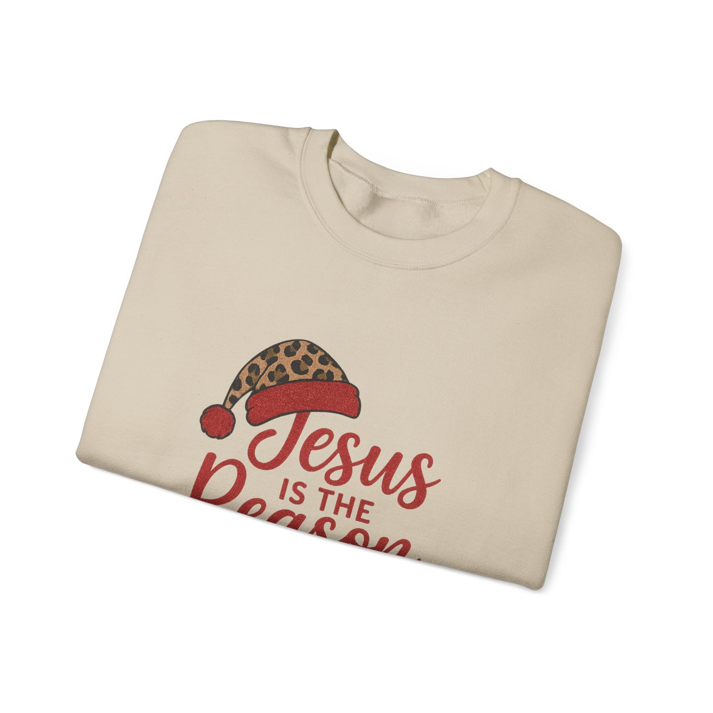 Christmas Sweatshirt, Holiday Apparel, Faith-Inspired Gift, Cozy Crewneck, Jesus is the Reason for the Season