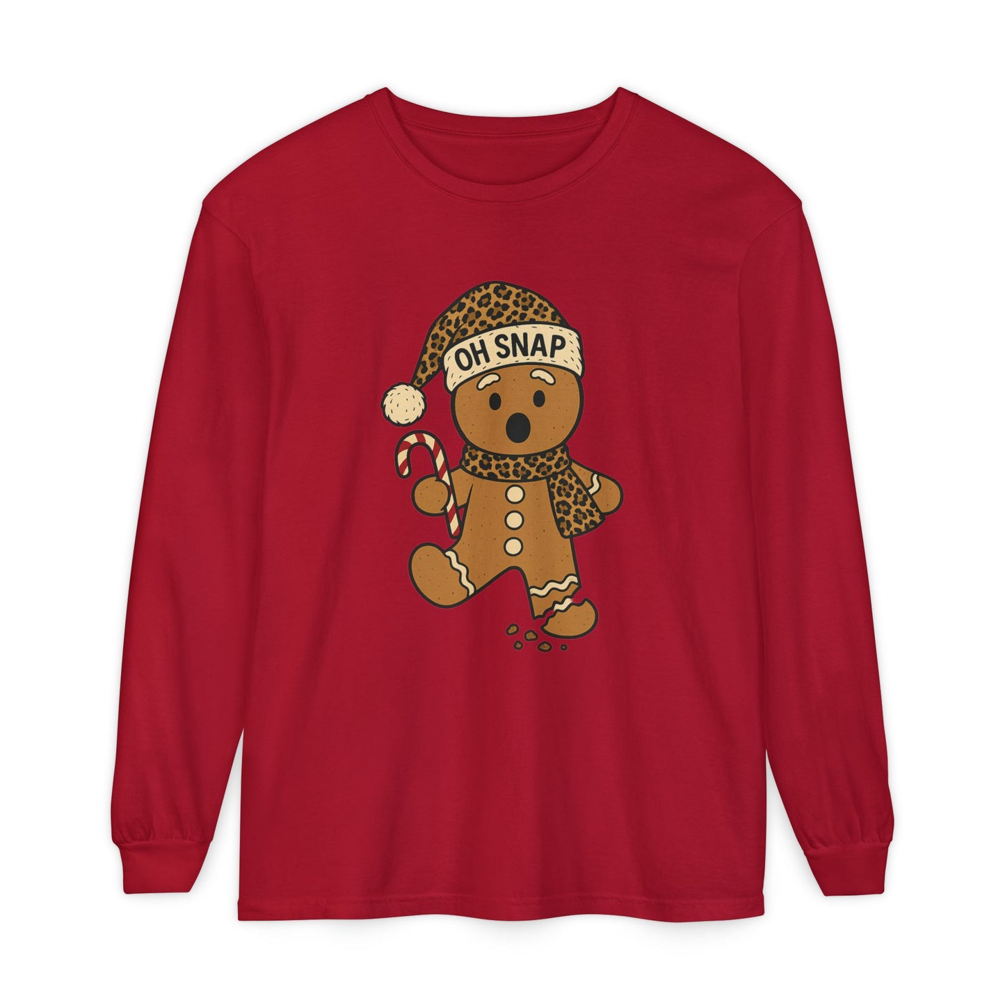 Oh Snap Gingerbread Bear Long Sleeve T-Shirt