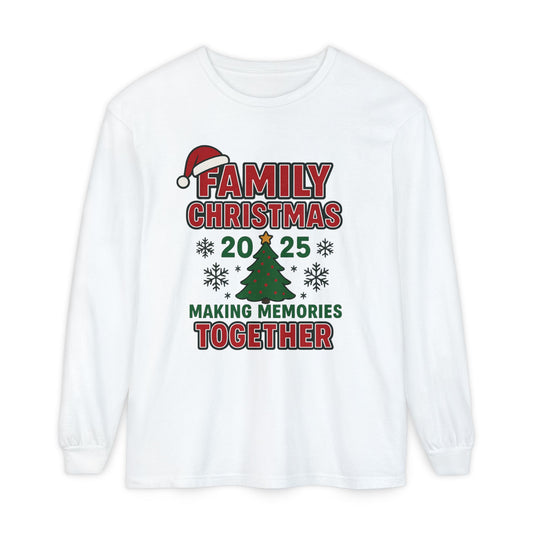Family Christmas Long Sleeve T-Shirt – Making Memories Together 2025