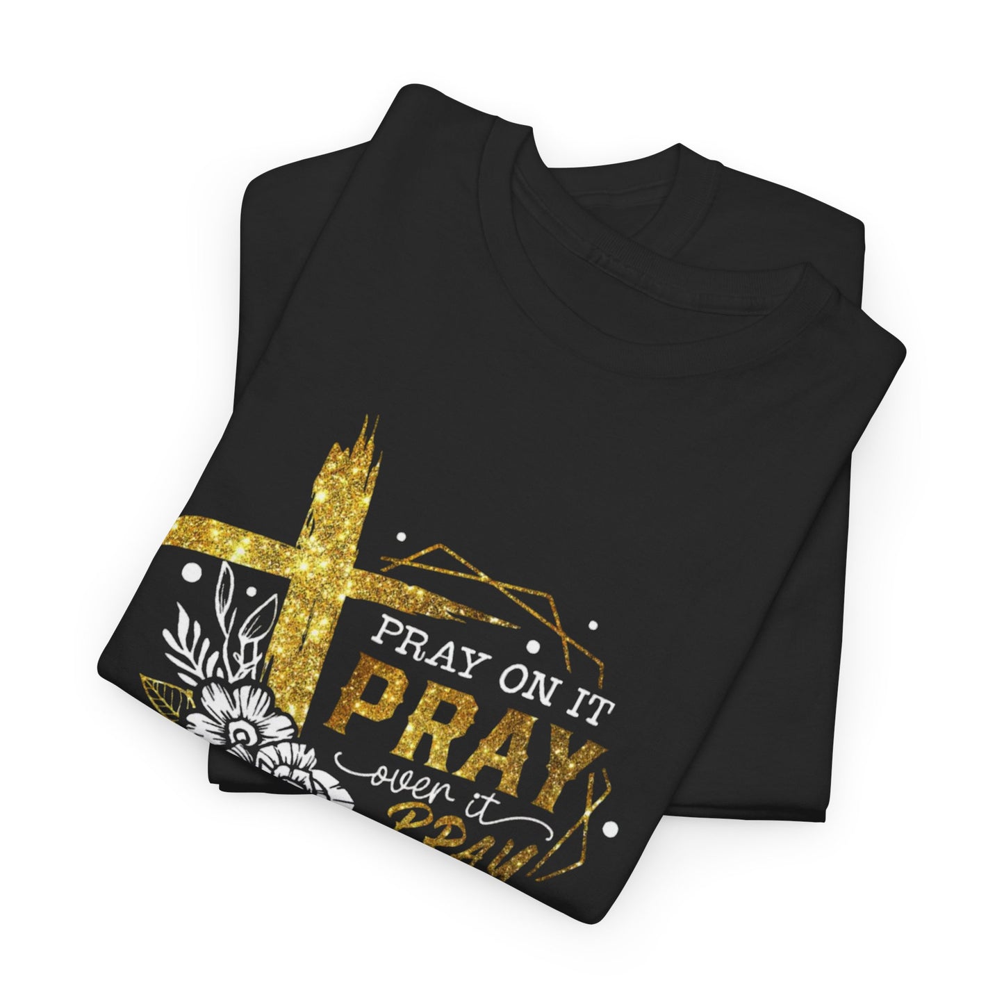 Faith-Inspired Unisex Tee, Pray On It Shirt, Christian Cotton T-Shirt, Inspirational Gift, Relaxed Fit Casual Top