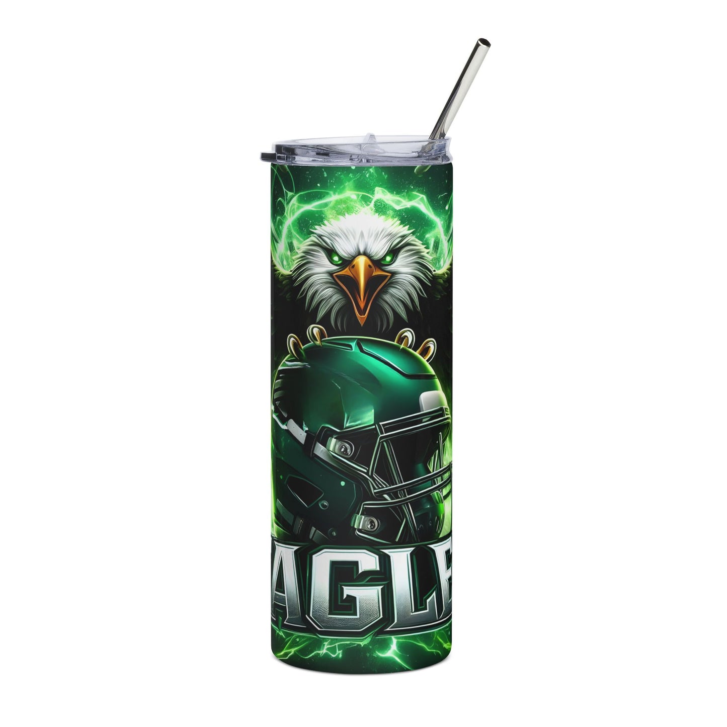 Eagles Neon Eagle & Helmet 20oz Stainless Steel Tumbler