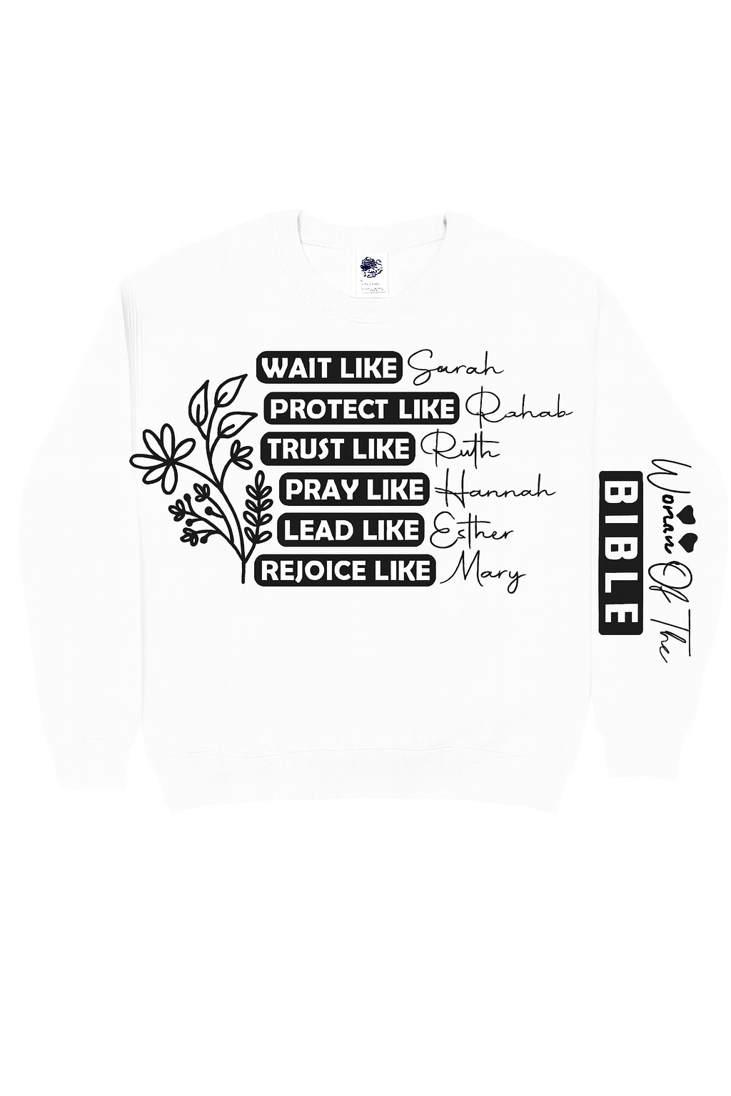 Women of the Bible Sweatshirt – Faith & Inspiration Christian Apparel